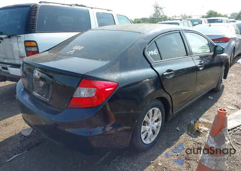 2012 Honda Civic Lx from USA, damaged, VIN 19XFB2F52CE037906
